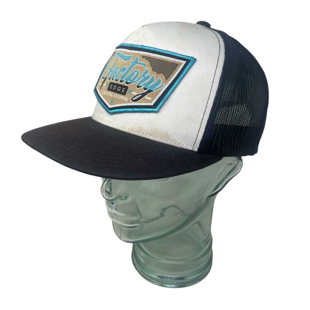 Factory Edge Men's/ Unisex Adjustable Mesh Patch Snap Back Trucker Hat NWOT